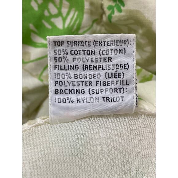 VTG 70s Burlington Vera Collection Shadow Fern Butterfly Quilted Bedspread King - Picture 7 of 13